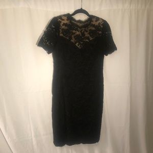 Carolina Herrera black lace evening dress SIZE 10